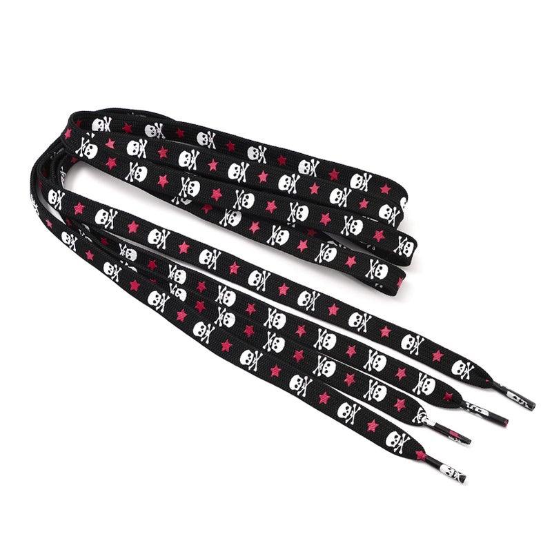 Xiazw 47" Cool Flat Women Men Shoelace Shoe Laces String,2 Pair Pack (Pink) - Image 1